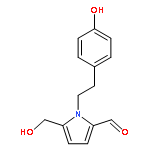 1H-Pyrrole-2-carboxaldehyde,5-(hydroxymethyl)-1-[2-(4-hydroxyphenyl)ethyl]-