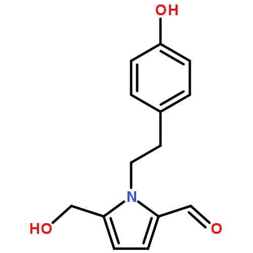 1H-Pyrrole-2-carboxaldehyde,5-(hydroxymethyl)-1-[2-(4-hydroxyphenyl)ethyl]-