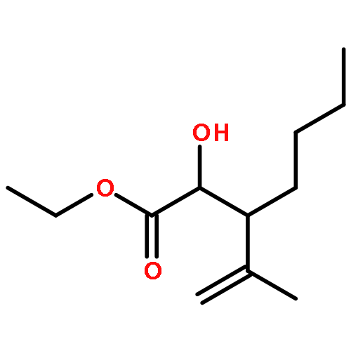 Heptanoic acid, 2-hydroxy-3-(1-methylethenyl)-, ethyl ester, (2R)-