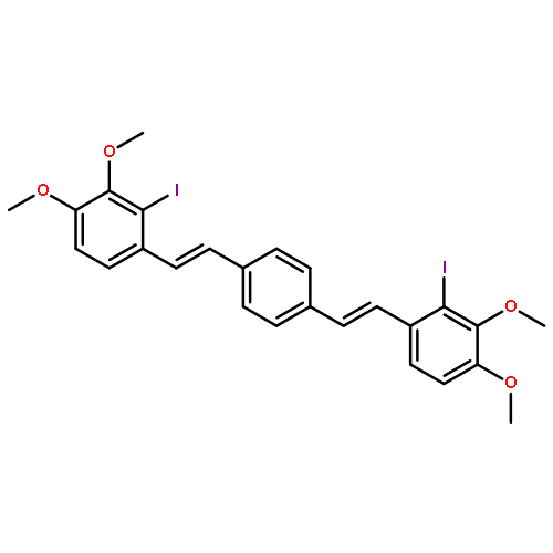 Benzene, 1,4-bis[(1Z)-2-(2-iodo-3,4-dimethoxyphenyl)ethenyl]-