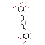 Benzene, 1,4-bis[(1Z)-2-(2-iodo-3,4,5-trimethoxyphenyl)ethenyl]-