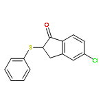 1H-Inden-1-one, 5-chloro-2,3-dihydro-2-(phenylthio)-