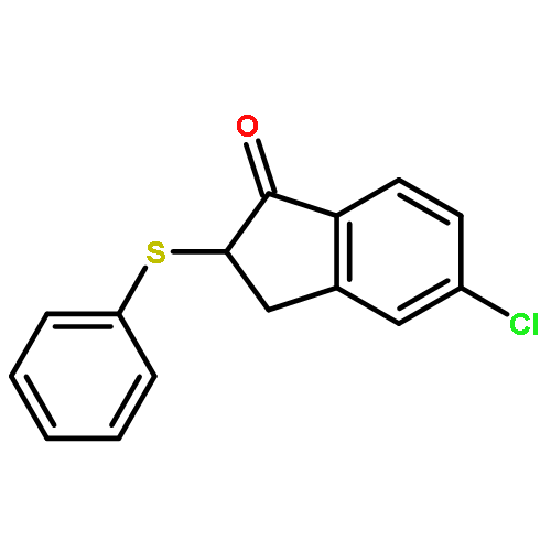 1H-Inden-1-one, 5-chloro-2,3-dihydro-2-(phenylthio)-