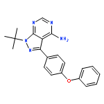 1H-Pyrazolo[3,4-d]pyrimidin-4-amine,1-(1,1-dimethylethyl)-3-(4-phenoxyphenyl)-