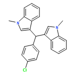 1H-Indole, 3,3'-[(4-chlorophenyl)methylene]bis[1-methyl-