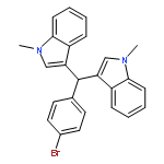 1H-Indole, 3,3'-[(4-bromophenyl)methylene]bis[1-methyl-