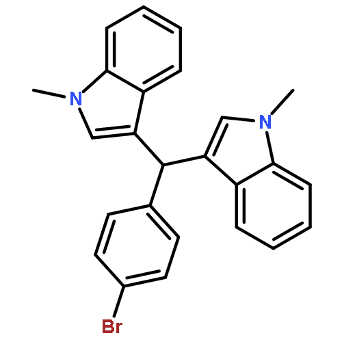 1H-Indole, 3,3'-[(4-bromophenyl)methylene]bis[1-methyl-