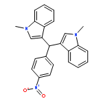 1H-Indole, 3,3'-[(4-nitrophenyl)methylene]bis[1-methyl-