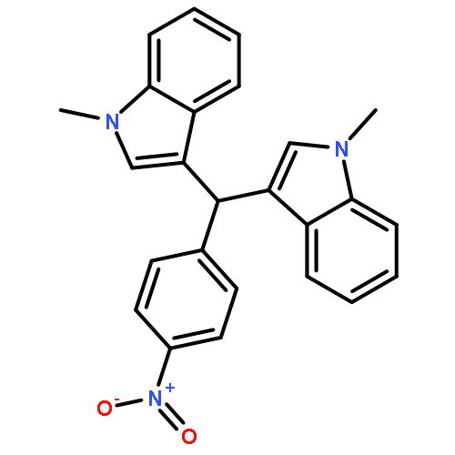 1H-Indole, 3,3'-[(4-nitrophenyl)methylene]bis[1-methyl-