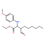 Nonanoic acid, 3-formyl-2-[(4-methoxyphenyl)amino]-, ethyl ester,(2S,3R)-