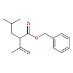 Pentanoic acid, 2-acetyl-4-methyl-, phenylmethyl ester