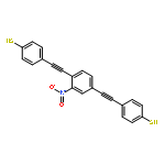 BENZENETHIOL, 4,4'-[(2-NITRO-1,4-PHENYLENE)DI-2,1-ETHYNEDIYL]BIS-