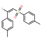 Benzene, 1-[[(1E)-2-iodo-2-(4-methylphenyl)ethenyl]sulfonyl]-4-methyl-