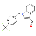 1H-Indole-3-carboxaldehyde, 1-[[4-(trifluoromethyl)phenyl]methyl]-