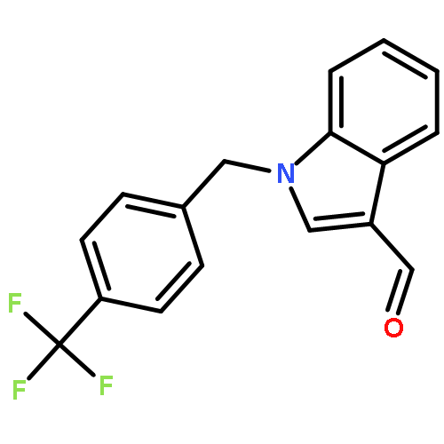 1H-Indole-3-carboxaldehyde, 1-[[4-(trifluoromethyl)phenyl]methyl]-