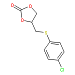 1,3-DIOXOLAN-2-ONE, 4-[[(4-CHLOROPHENYL)THIO]METHYL]-