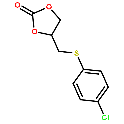 1,3-DIOXOLAN-2-ONE, 4-[[(4-CHLOROPHENYL)THIO]METHYL]-