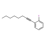 Benzene, 1-iodo-2-(1-octynyl)-