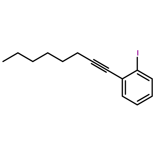 Benzene, 1-iodo-2-(1-octynyl)-