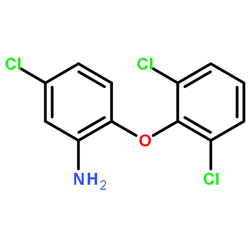 BENZENAMINE, 5-CHLORO-2-(2,6-DICHLOROPHENOXY)-