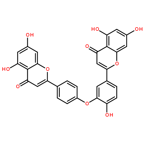 Ochnaflavone7-O-β-D-gluco-pyranoside