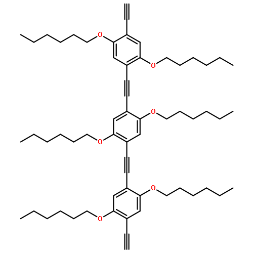 Benzene,1,4-bis[[4-ethynyl-2,5-bis(hexyloxy)phenyl]ethynyl]-2,5-bis(hexyloxy)-