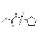 Carbamic acid, (3-thiazolidinylsulfonyl)-, methyl ester