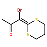 2-Propanone, 1-bromo-1-(1,3-dithian-2-ylidene)-