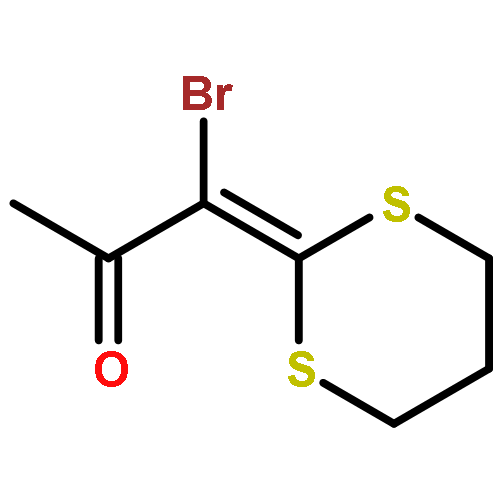 2-Propanone, 1-bromo-1-(1,3-dithian-2-ylidene)-