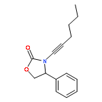 2-Oxazolidinone, 3-(1-hexynyl)-4-phenyl-, (4R)-