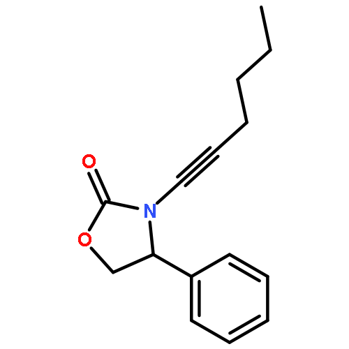 2-Oxazolidinone, 3-(1-hexynyl)-4-phenyl-, (4R)-