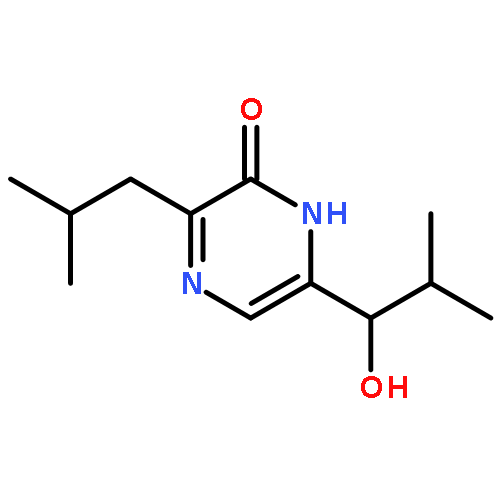 2(1H)-PYRAZINONE, 6-(1-HYDROXY-2-METHYLPROPYL)-3-(2-METHYLPROPYL)-