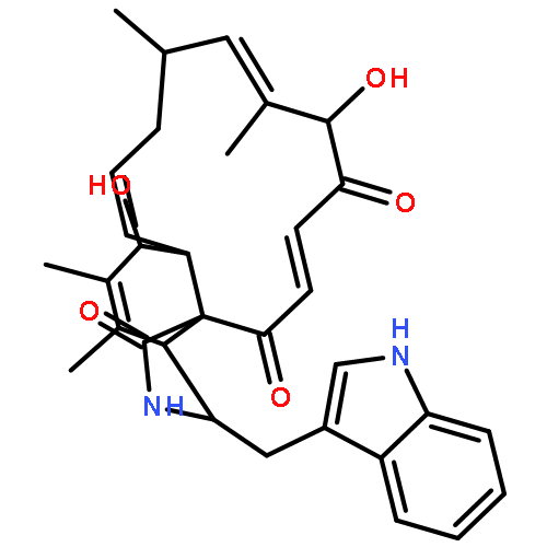 (3S,3aR,6S,6aR,7E,10S,11Z,13R,15E,17aR)-6,13-dihydroxy-3-(1H-indol-3-ylmethyl)-4,5,10,12-tetramethyl-2,3,3a,6,6a,9,10,13-octahydro-1H-cyclotrideca[d]isoindole-1,14,17-trione