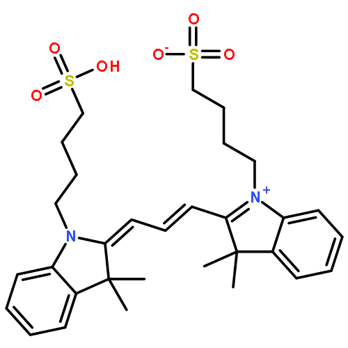 3H-Indolium,2-[3-[1,3-dihydro-3,3-dimethyl-1-(4-sulfobutyl)-2H-indol-2-ylidene]-1-propen-1-yl]-3,3-dimethyl-1-(4-sulfobutyl)-,inner salt