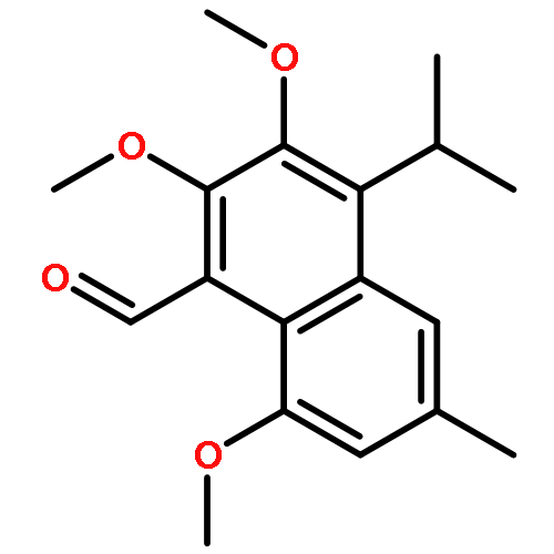 1-Naphthalenecarboxaldehyde,2,3,8-trimethoxy-6-methyl-4-(1-methylethyl)-