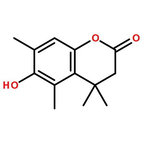 2H-1-Benzopyran-2-one, 3,4-dihydro-6-hydroxy-4,4,5,7-tetramethyl-