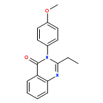 4(3H)-QUINAZOLINONE, 2-ETHYL-3-(4-METHOXYPHENYL)-