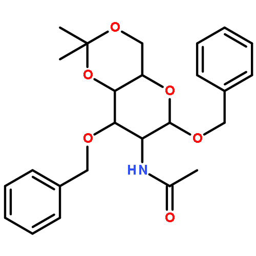 N-[2,2-dimethyl-6,8-bis(phenylmethoxy)-4,4a,6,7,8,8a-hexahydropyrano[3,2-d][1,3]dioxin-7-yl]acetamide