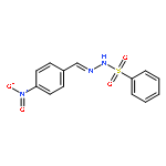 BENZENESULFONIC ACID, [(4-NITROPHENYL)METHYLENE]HYDRAZIDE