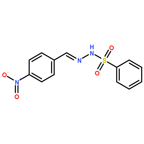 BENZENESULFONIC ACID, [(4-NITROPHENYL)METHYLENE]HYDRAZIDE