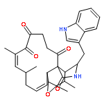 (1E,4S,5E,11aR,14S,14aR,15S,15aR,16aS,16bR)-14-(1H-indol-3-ylmethyl)-4,6,15,15a-tetramethyl-9,10,14,14a,15,15a,16a,16b-octahydro-3H-cyclotrideca[d]oxireno[f]isoindole-7,8,11,12(4H,13H)-tetrone