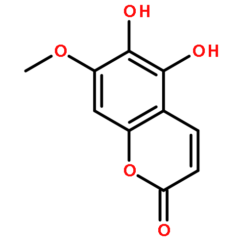 2H-1-Benzopyran-2-one,5,6-dihydroxy-7-methoxy-