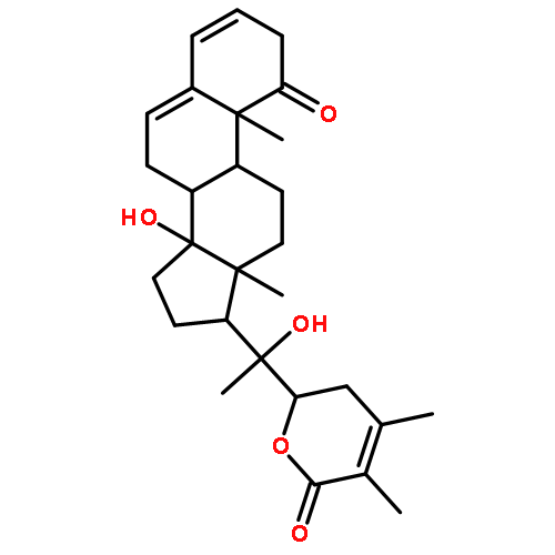 (22R)-14,20-dihydroxy-22,26-epoxyergosta-3,5,24-triene-1,26-dione