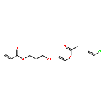 2-Propenoic acid, 3-hydroxypropyl ester, polymer with chloroethene and ethenyl acetate