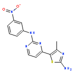 2-Pyrimidinamine, 4-(2-amino-4-methyl-5-thiazolyl)-N-(3-nitrophenyl)-