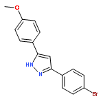 1H-Pyrazole, 3-(4-bromophenyl)-5-(4-methoxyphenyl)-