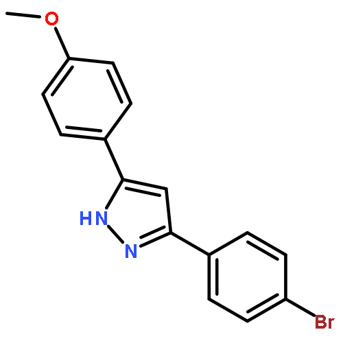 1H-Pyrazole, 3-(4-bromophenyl)-5-(4-methoxyphenyl)-