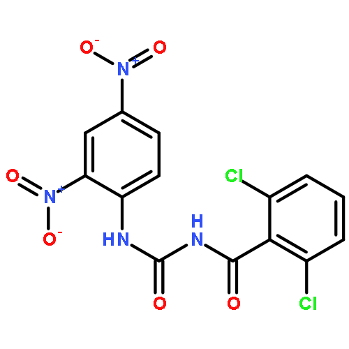 BENZAMIDE, 2,6-DICHLORO-N-[[(2,4-DINITROPHENYL)AMINO]CARBONYL]-