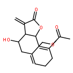 [(3aR,4R,10E,11aR)-4-hydroxy-10-methyl-3-methylidene-2-oxo-2,3,3a,4,5,8,9,11a-octahydrocyclodeca[b]furan-6-yl]methyl acetate