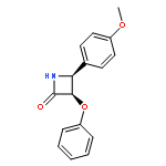 2-Azetidinone, 4-(4-methoxyphenyl)-3-phenoxy-, (3R,4S)-rel-